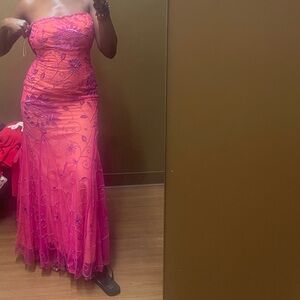 Sean Collection Pink and Purple Prom Dress